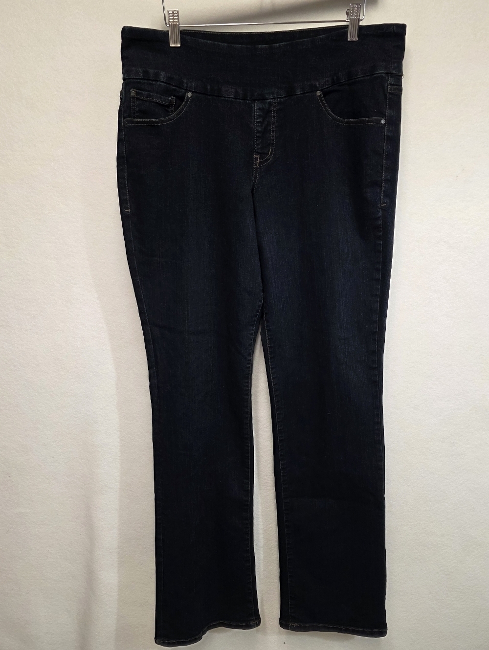 Jag Jeans Peri High Rise Boot Leg Pull-on Denim Jean Womens Size 16 Long - Picture 12 of 12